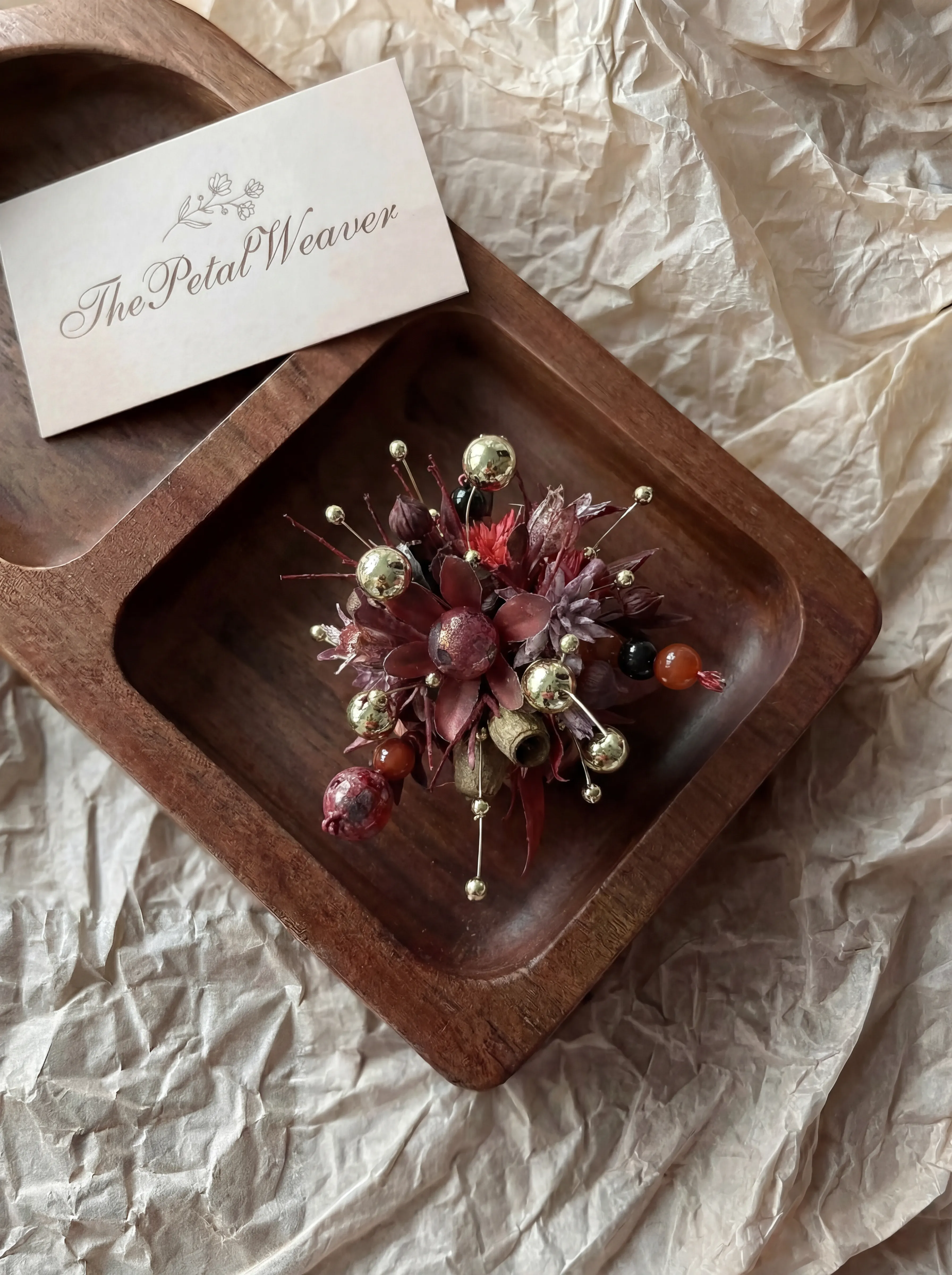 Preserved flower jewelry and floral keepsake product image