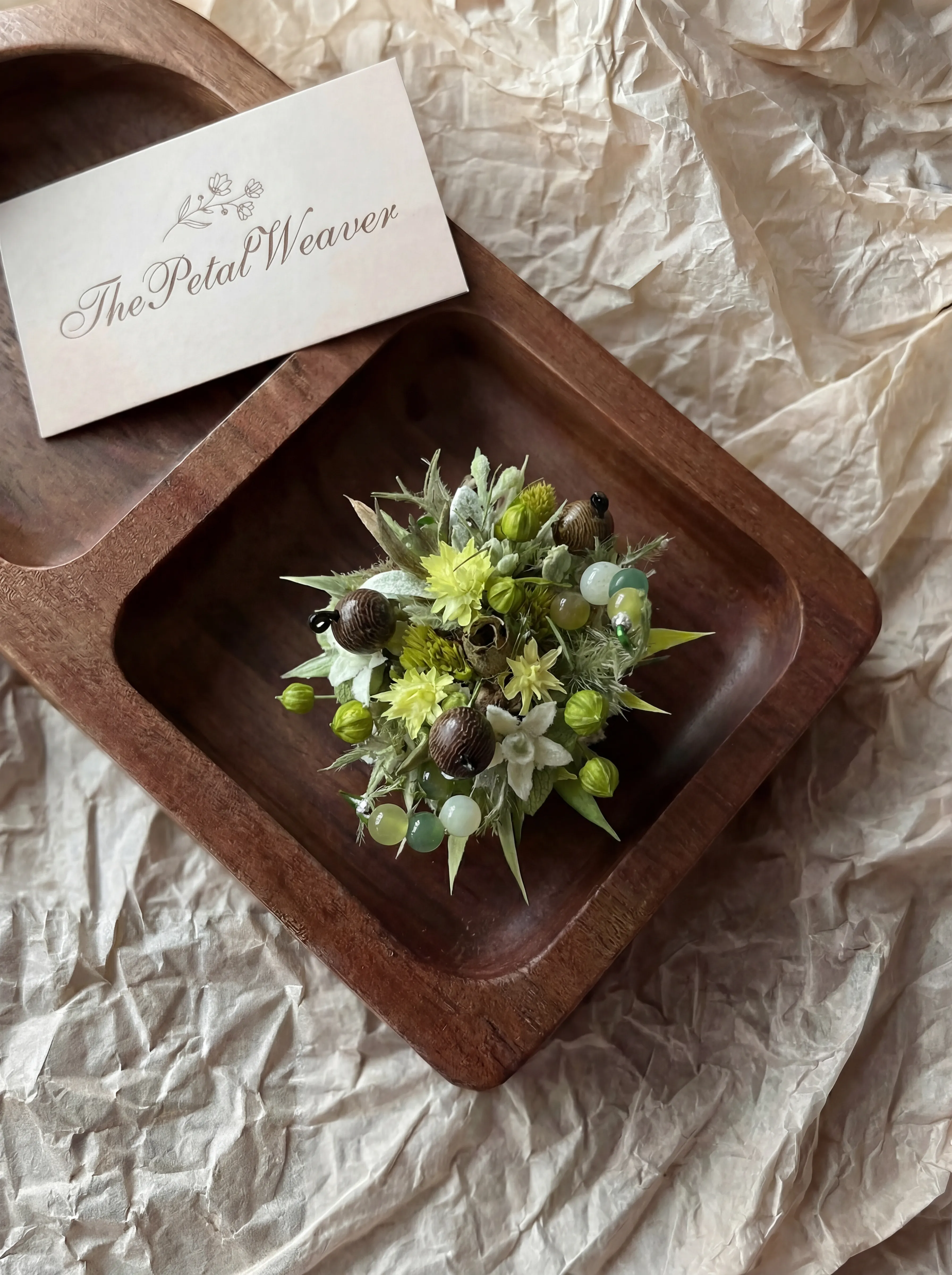 Preserved flower jewelry and floral keepsake product image