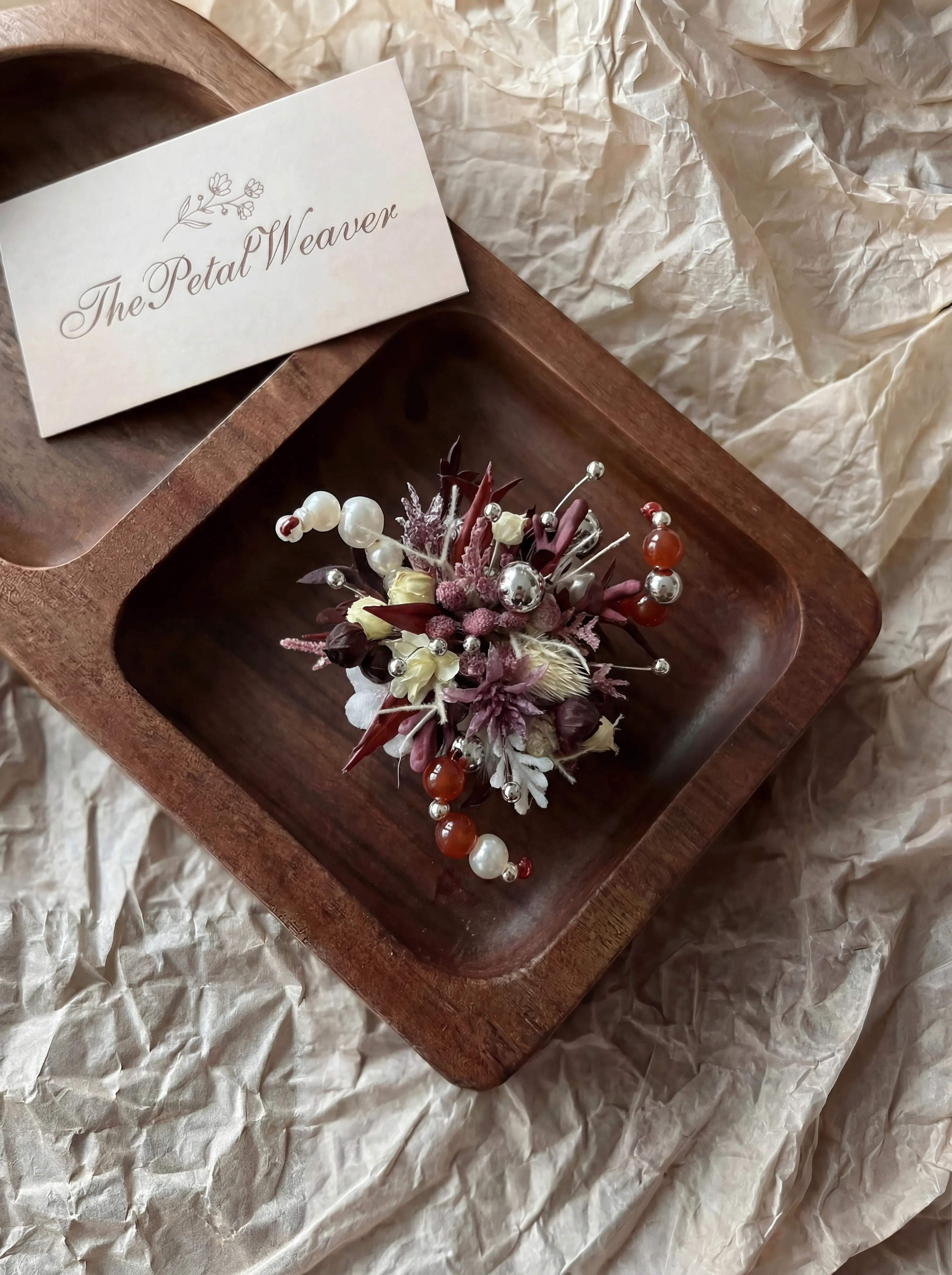 Preserved flower jewelry and floral keepsake product image