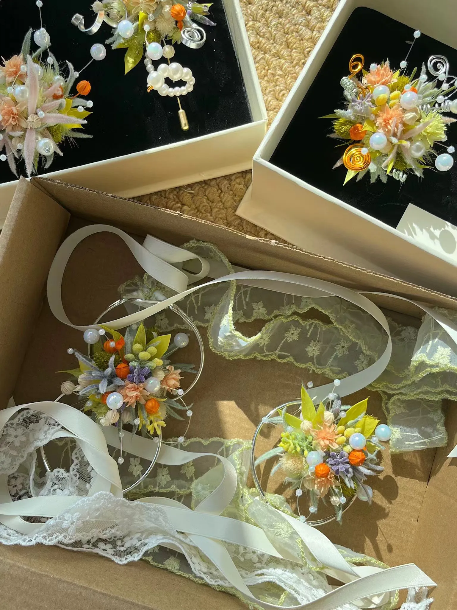 Preserved flower jewelry and floral keepsake product image