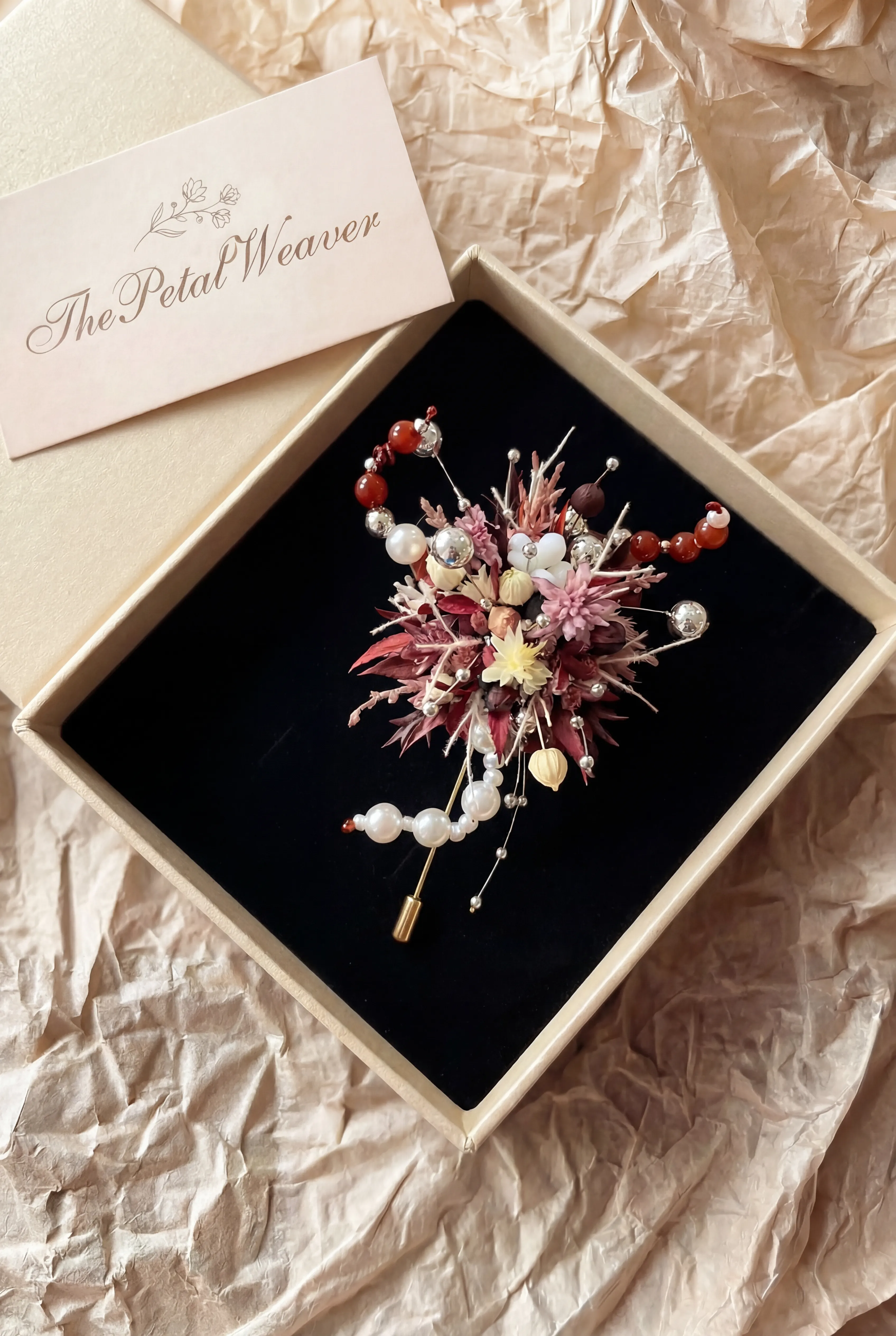 Crimson Rose Brooch