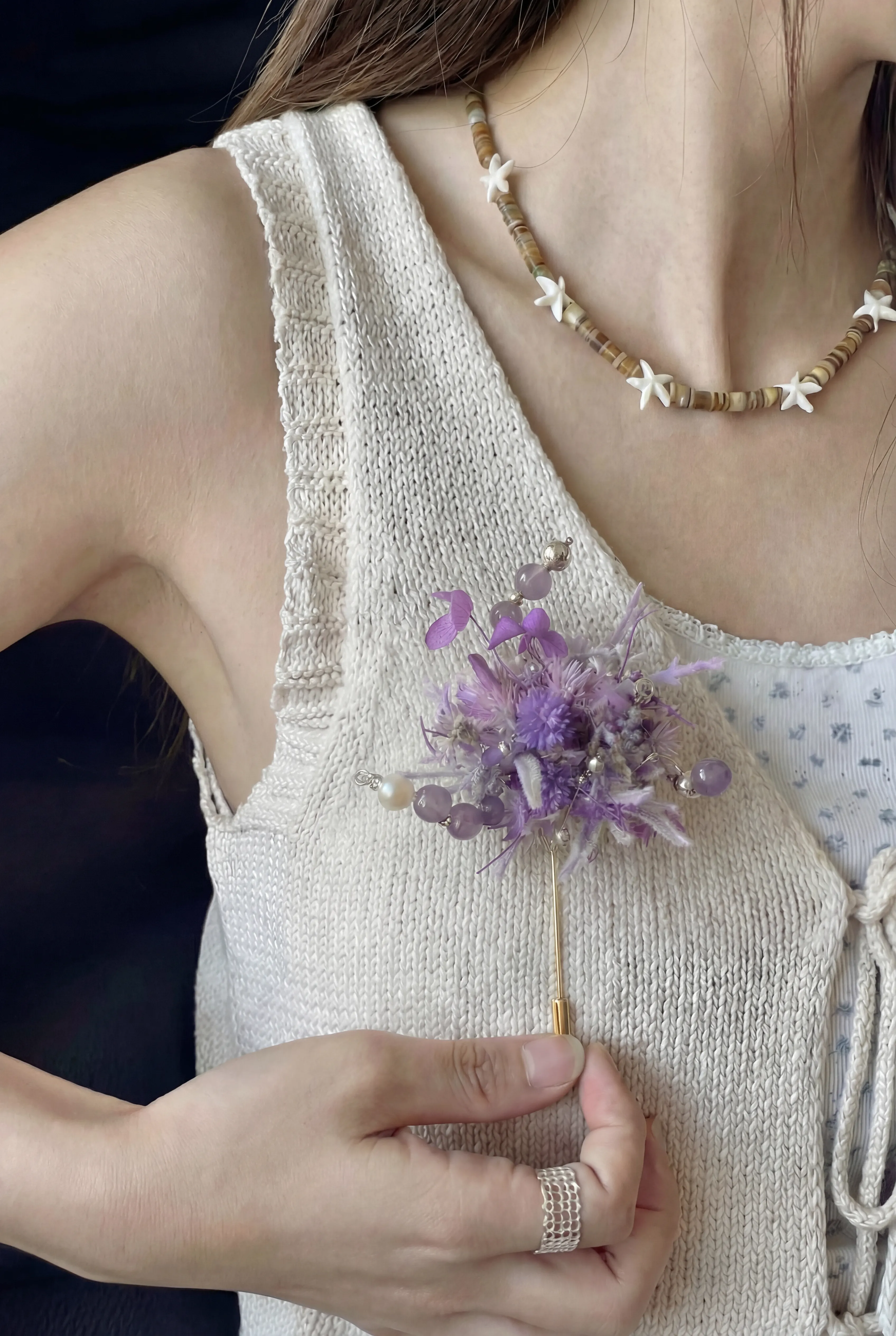 Violet Haze Brooch