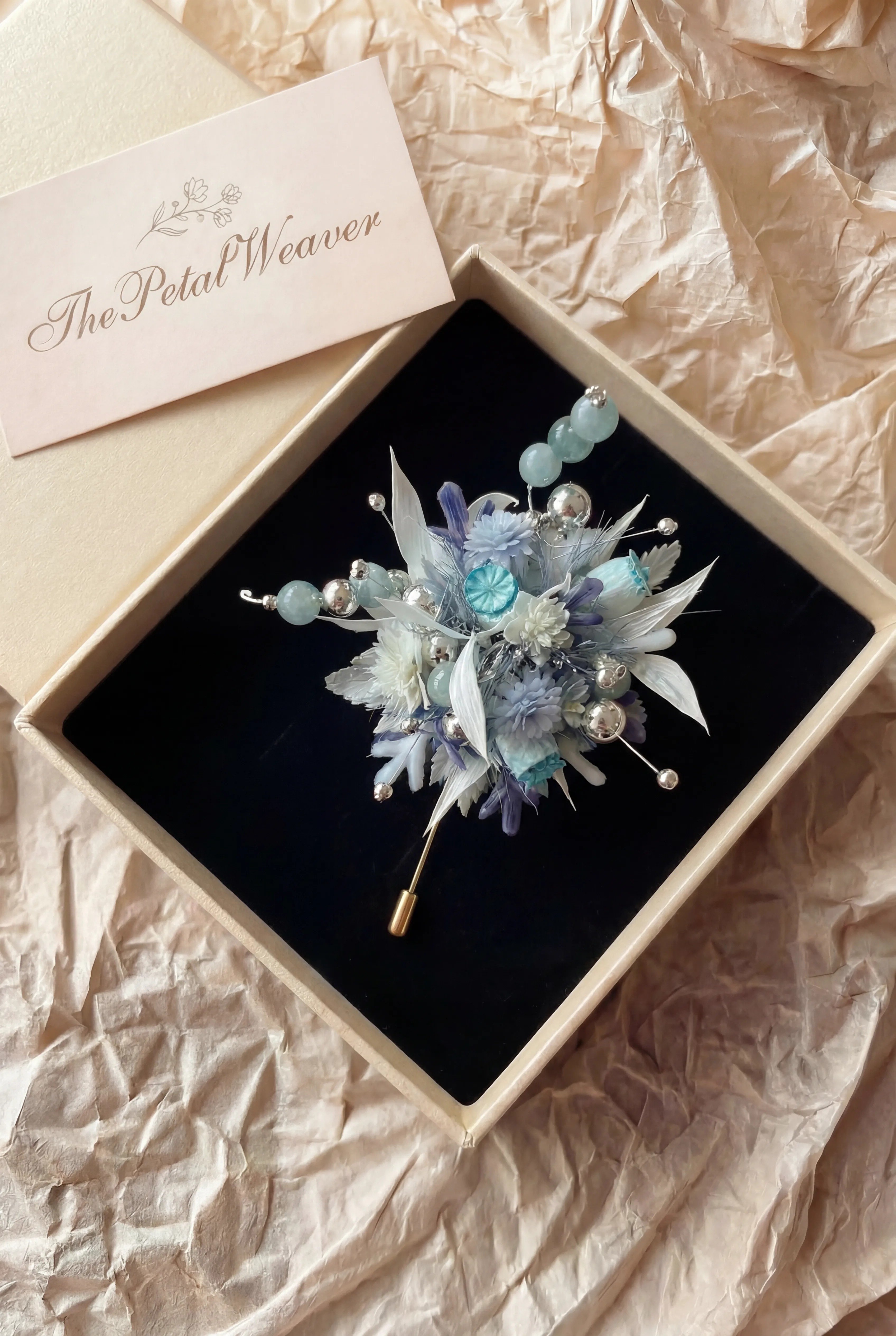 Mist Blue Brooch